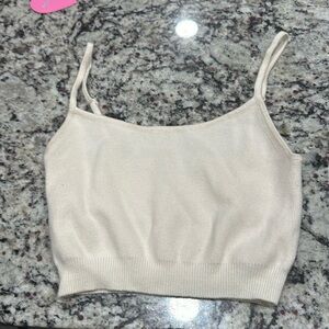 Babaton Merino Wool Crop Tank Top by Aritzia